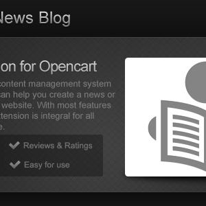 Opencart CMS News / Blog