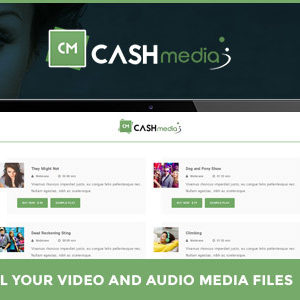 CashMedia – Sell Your Video and Audio Media Files