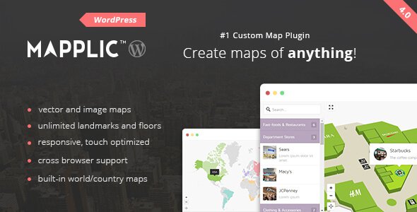 Mapplic v4.0 Custom Interactive Map WordPress Plugin