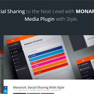 Monarch v1.3.1 – A Better Social Sharing WP Plugin