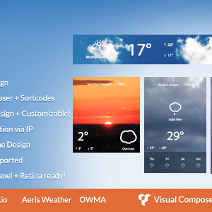 Better Weather v3.1 – WordPress and Visual Composer Widget