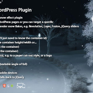 Realistic Snow WordPress Plugin v1.1