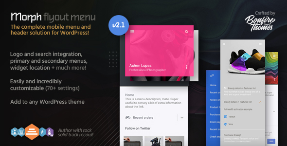 Morph v2.1 – Flyout Mobile Menu for WordPress