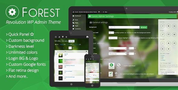 Forest v1.2.5 – Revolution WordPress Admin Theme