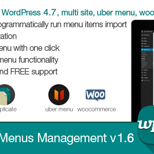 WordPress Menus Management v1.6