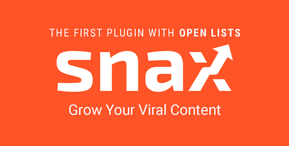 Snax v1.4.1 – Viral Front-End Uploader