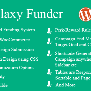 Galaxy Funder v8.8 – WooCommerce Crowdfunding System