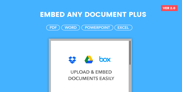 Embed Any Document Plus v2.0.2 – WordPress Plugin