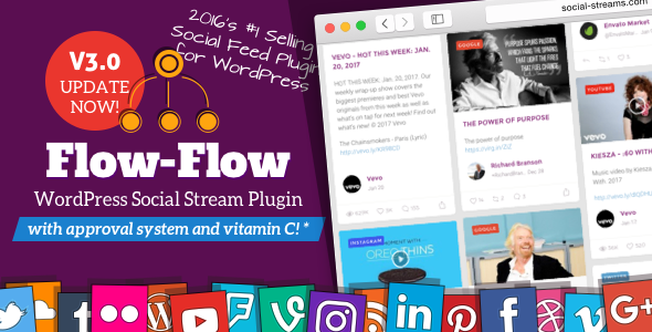 Flow-Flow v3.0.8 – WordPress Social Stream Plugin