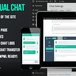 WP Flat Visual Chat v5.362 – Live Chat & Remote View for WordPress