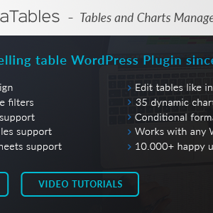 wpDataTables v1.7.2 – Tables and Charts Manager for WordPress