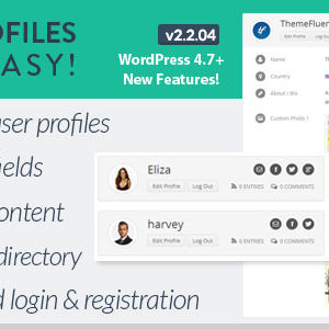 User Profiles Made Easy v2.2.04 – WordPress Plugin