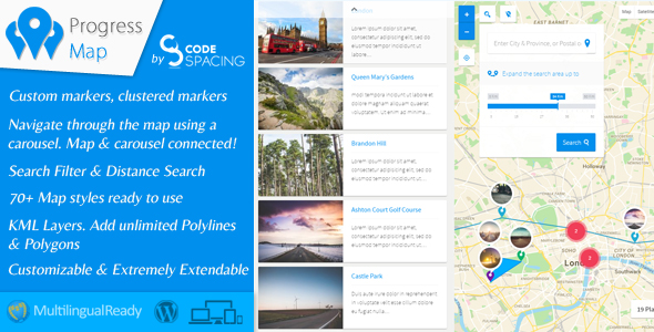 Progress Map WordPress Plugin v2.8.6