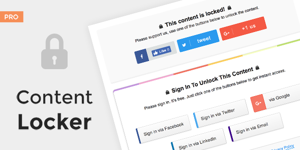 Content Locker Pro v1.0.7 Premium WordPress Plugin