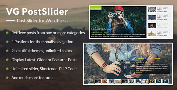 VG PostSlider v1.1 – Post Slider for WordPress