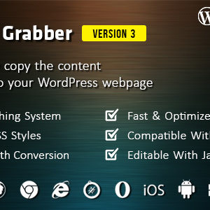 Web Grabber v3.0 – WordPress HTML Scraping Plugin