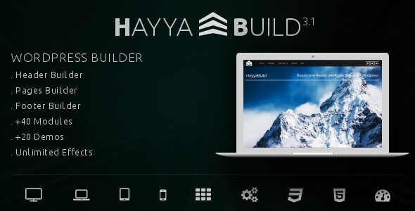 HayyaBuild v4.0 – WordPress Builder