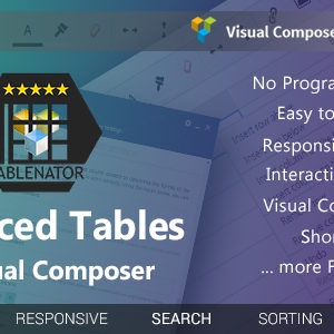 Tablenator v1.2.1 – Advanced Tables for Visual Composer