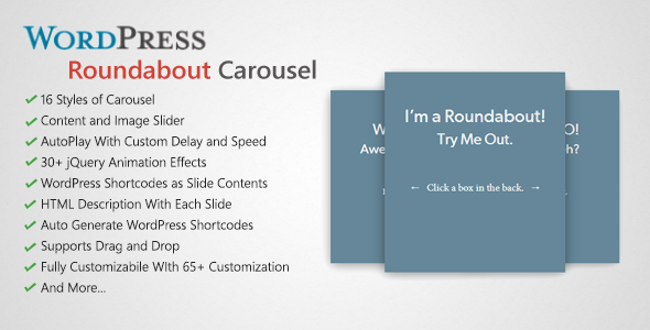 Roundabout v1.2 – WordPress Carousel Slider Plugin