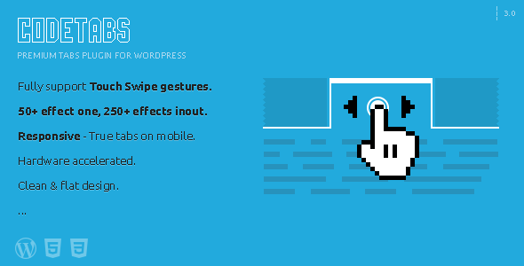 CodeTabs v3.0.3 – WordPress Responsive Swipe Tabs