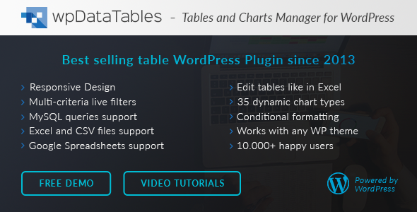 wpDataTables v2.0.1 – Tables and Charts Manager for WordPress