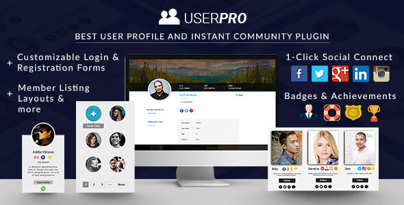 UserPro v3.9.14 – User Profiles with Social Login