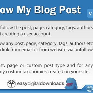 Follow My Blog Post v1.8.0 – WordPress Plugin