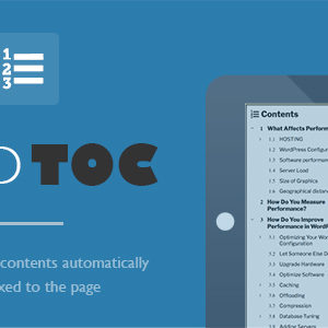 Fixed TOC v3.1.0 – table of contents for WordPress plugin