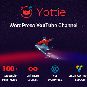 Yottie v2.6.0 – YouTube Channel WordPress Plugin