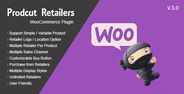 Product Retailers v2.9 – Woocommerce WordPress Plugin