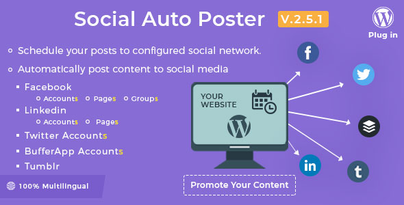 Social Auto Poster v2.5.1 – WordPress Plugin