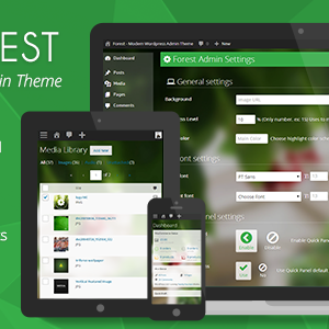 Forest v2.0.1 – Revolution WordPress Admin Theme