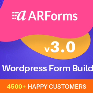 ARForms v3.0 – WordPress Form Builder Plugin