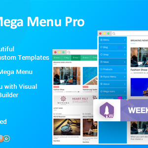 WP Mega Menu Pro v1.0.8 – Responsive Mega Menu Plugin for WordPress