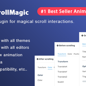 Scroll Magic v3.6.2 – Scrolling Animation Builder Plugin