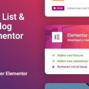 Logger v1.0 – Changelog & Custom List for Elementor