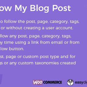 Follow My Blog Post WordPress Plugin v1.8.5