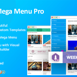 WP Mega Menu Pro v1.0.9 – Responsive Mega Menu Plugin