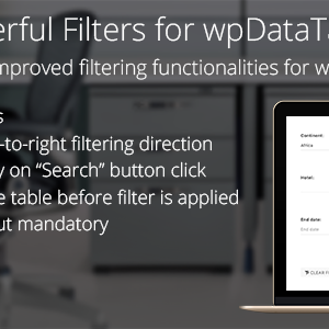 Powerful Filters for wpDataTables v1.0 – Cascade Filter for WordPress Tables