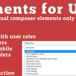 Elements for Users v1.5.0 – Addon for Visual Composer