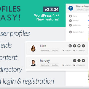 User Profiles Made Easy v2.3.04 – WordPress Plugin