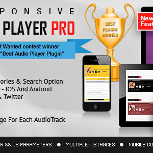 Responsive HTML5 Audio Player PRO v2.4.3 – WordPress Plugin