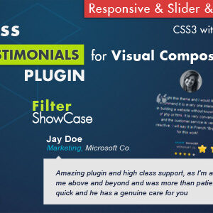 Testimonials Showcase v3.9 – for Visual Composer Plugin