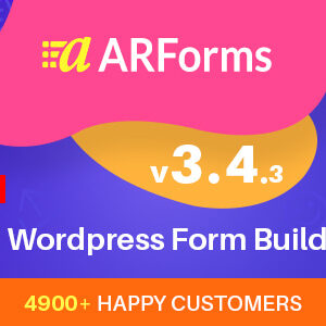ARForms v3.4.3 – WordPress Form Builder Plugin