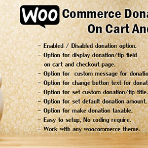 WooCommerce Donation Or Tip On Cart And Checkout v1.4