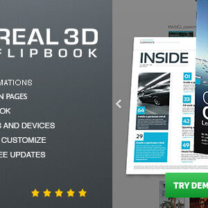 Real3D FlipBook v3.4.13 – WordPress Plugin