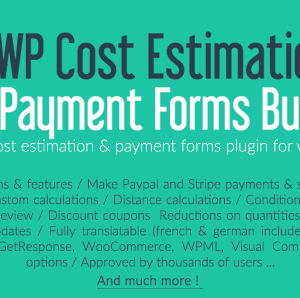 WP Cost Estimation and Payment Forms Builder v9.628