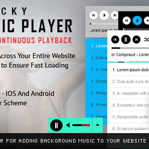 Sticky HTML5 Music Player v2.3 – WordPress Plugin