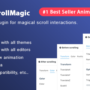 Scroll Magic v3.3.2- Scrolling Animation Builder Plugin