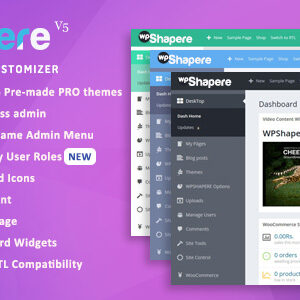 WPShapere v5.0.5 – WordPress Admin Theme